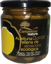 Aceitunas verdes Gordal con almendras BIO 350 g - CAMPOMAR NATURE
